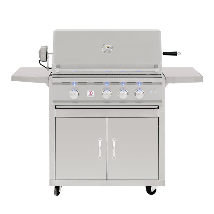 Summerset Grills TRL Series 32" Built-in Natural Gas or Liquid Propane Grill with Cart