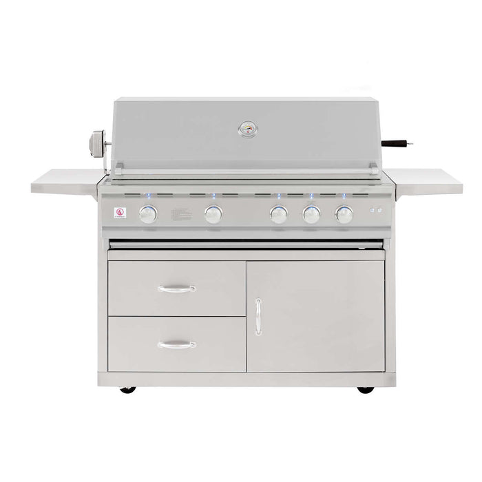 Summerset Grills TRL Deluxe Series 44" Built-in Natural Gas or Liquid Propane Grill with Cart