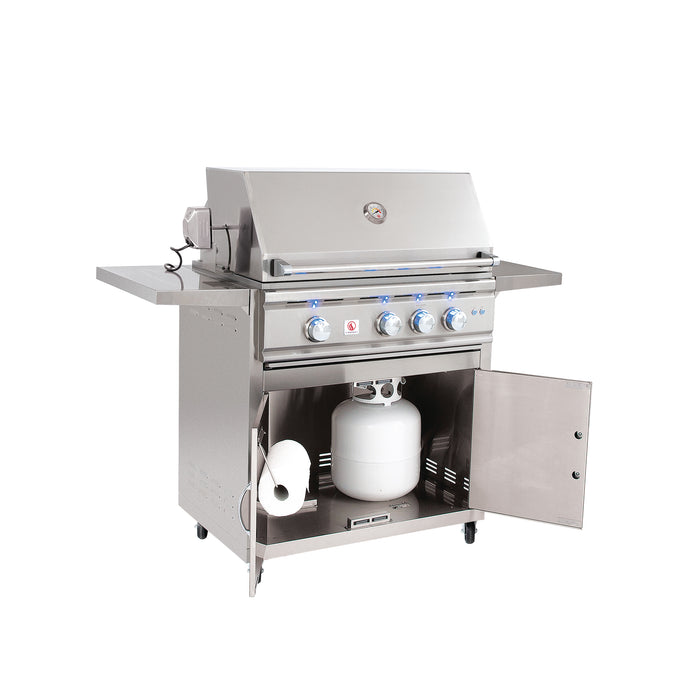 Summerset Grills TRL Series 32" Built-in Natural Gas or Liquid Propane Grill with Cart