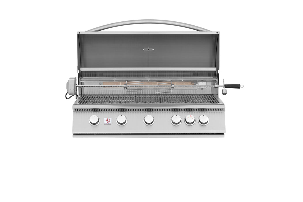 Summerset Grills Sizzler 40" Built-in Natural Gas or Liquid Propane Grill with Cart