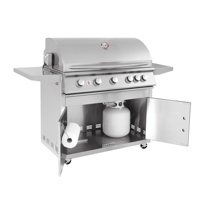 Summerset Grills Sizzler 40" Built-in Natural Gas or Liquid Propane Grill with Cart