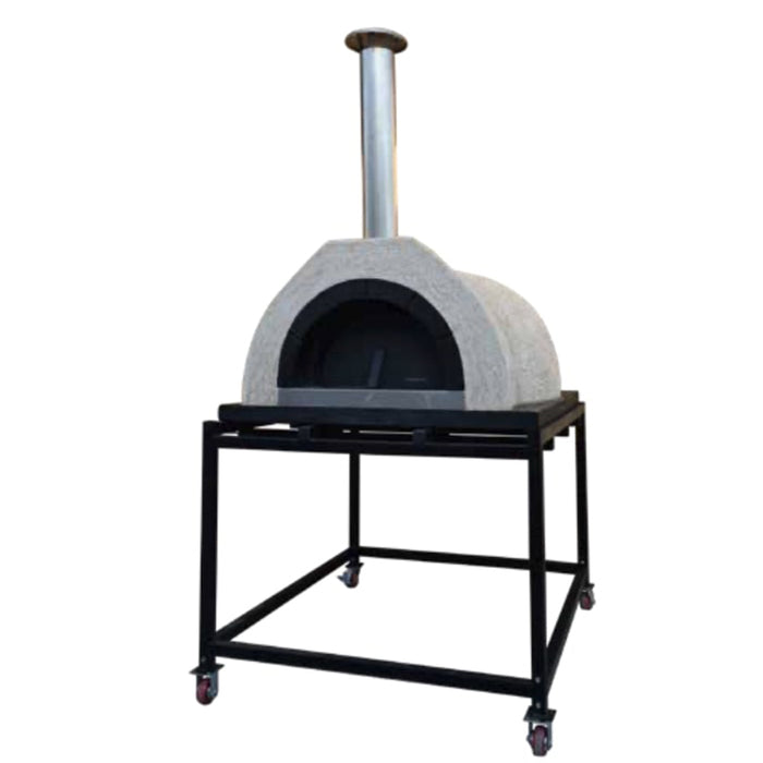 WPPO Tuscany DIY Wood-Fired Oven Kit with Stainless Steel Flue & Black Door