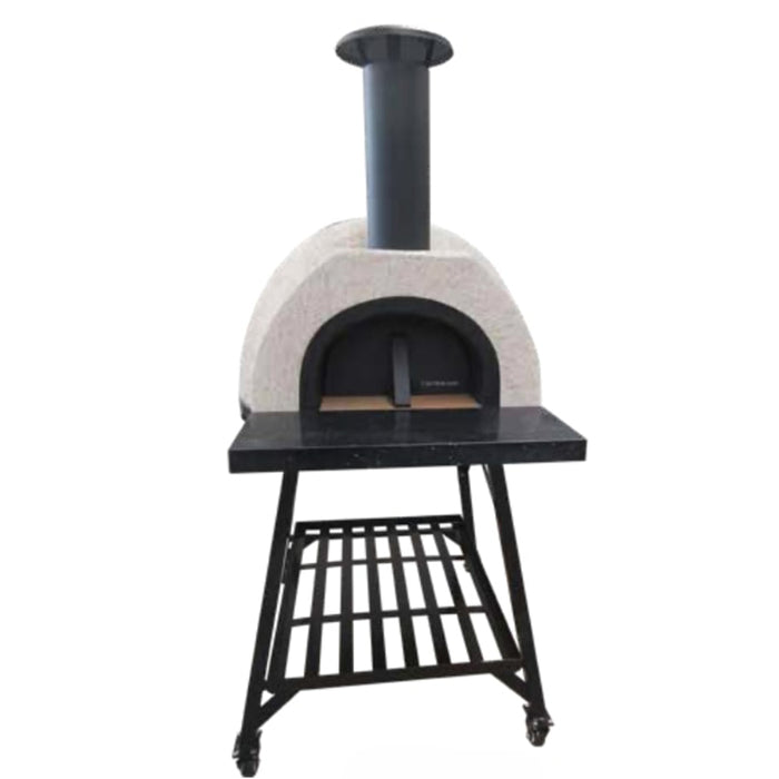 WPPO Tuscany DIY Wood-Fired Oven Kit with Stainless Steel Flue & Black Door