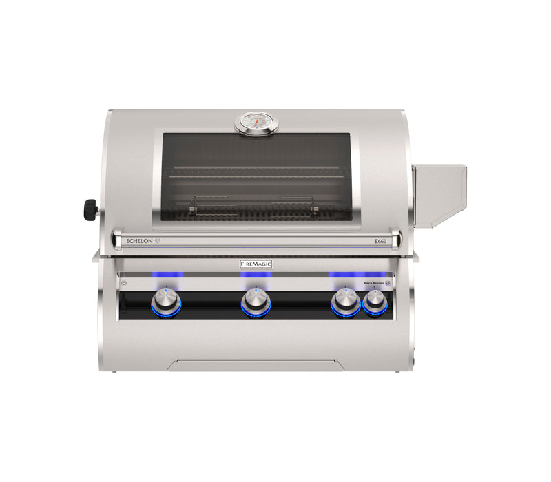 Fire Magic Echelon Diamond 660i 30" Built-In Natural Gas Grill with Cart Base