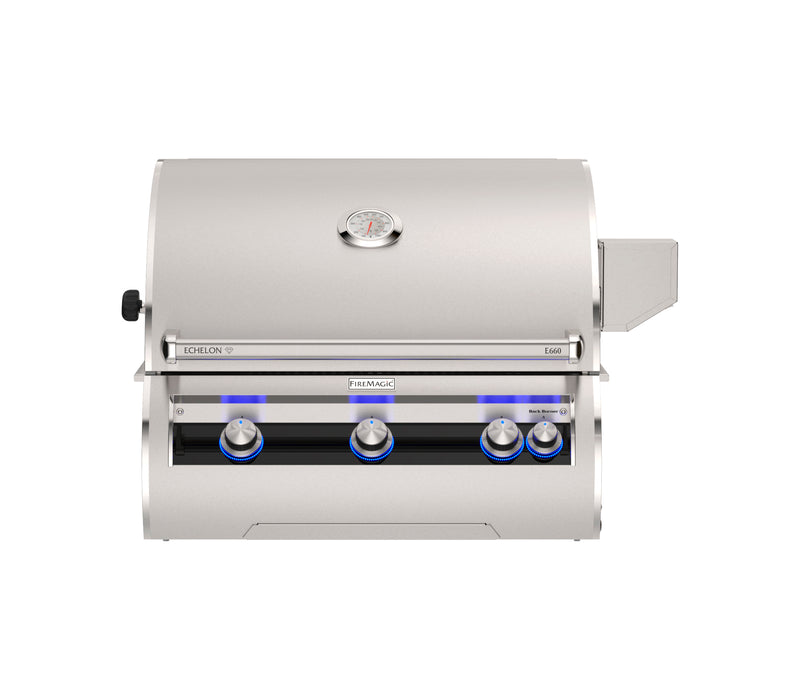 Fire Magic Echelon Diamond 660i 30" Built-In Natural Gas Grill with Cart Base