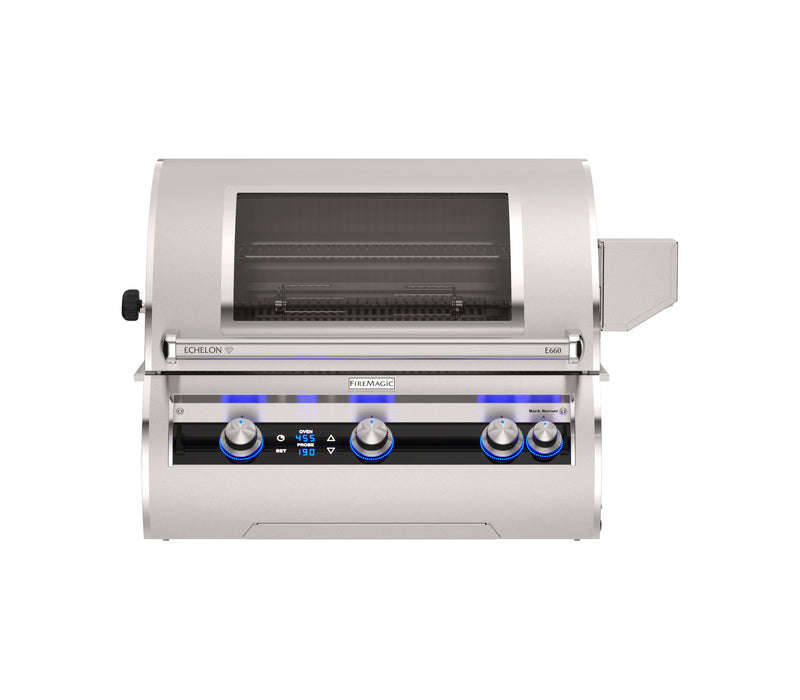 Fire Magic Echelon Diamond 660i 30" Built-In Natural Gas Grill with Cart Base