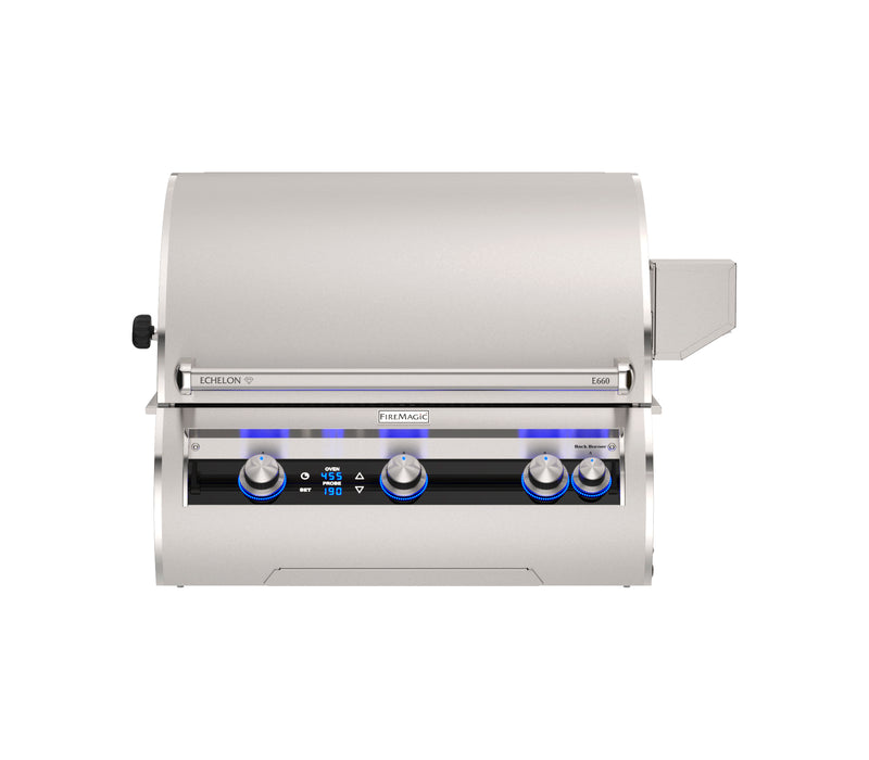 Fire Magic Echelon Diamond 660i 30" Built-In Natural Gas Grill with Cart Base