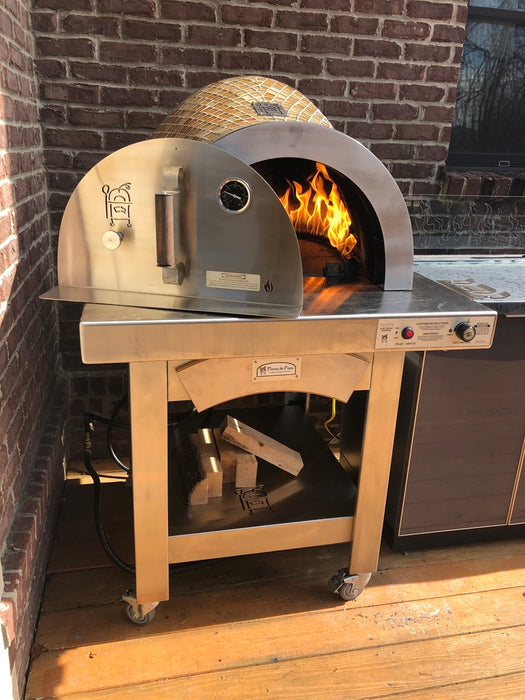 HPC Fire Hybrid Gas/Wood Forno Oven with Electronic Ignition and Mosaic Tiles for NG