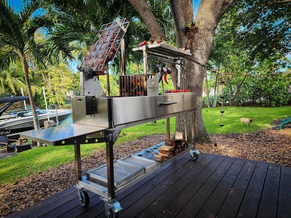 Tagwood BBQ Freestanding Wood-Fired & Charcoal Santa Maria style Argentine Grill