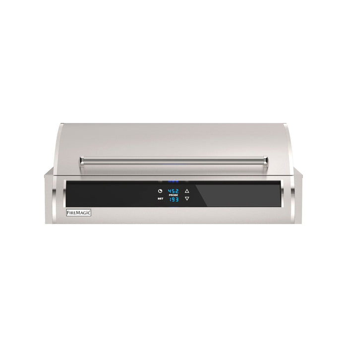 ire Magic EL500i 30" Built-In Electric Grill with single control panel, featuring touchscreen controls, Diamond Sear grids, and high-performance 240V heating.