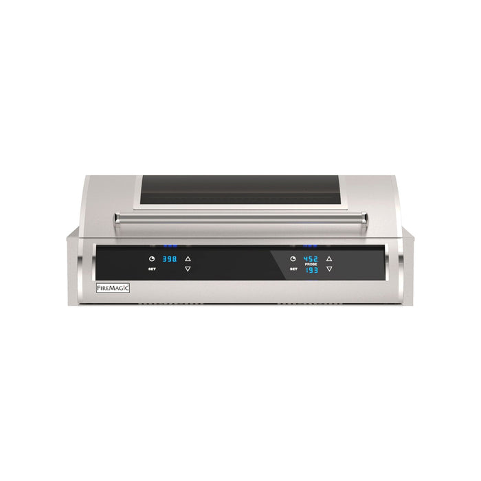 Fire Magic EL500i 30" Built-In Electric Grill with Magic View window, showcasing its sleek design, touchscreen controls, and high-performance grilling capabilities.