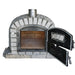 Lisboa Azul Pizza Oven with both doors open, showing the spacious brick interior