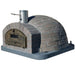 Lume Largo Tudo Pizza Oven right side view with closed door and cast stone finish