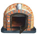 Rustic Lisboa Premium Pizza Oven with open door and visible fire brick interior