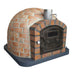 Rustic Lisboa Premium Pizza Oven in left angled front view with closed door