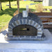 Rustic Pizzaioli Premium Pizza Oven by Authentic Pizza Ovens front view in daylight on concrete base