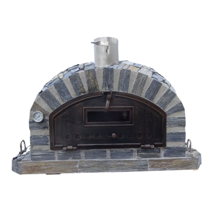 Rustic Pizzaioli Premium Pizza Oven front view with closed door on white background