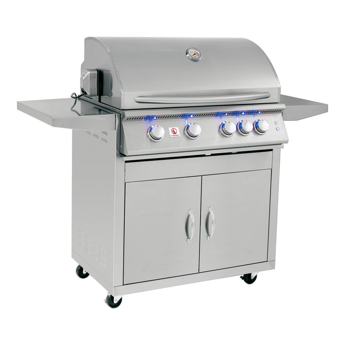 Summerset Grills Sizzler PRO 32" Built-in Natural Gas or Liquid Propane Grill with Cart