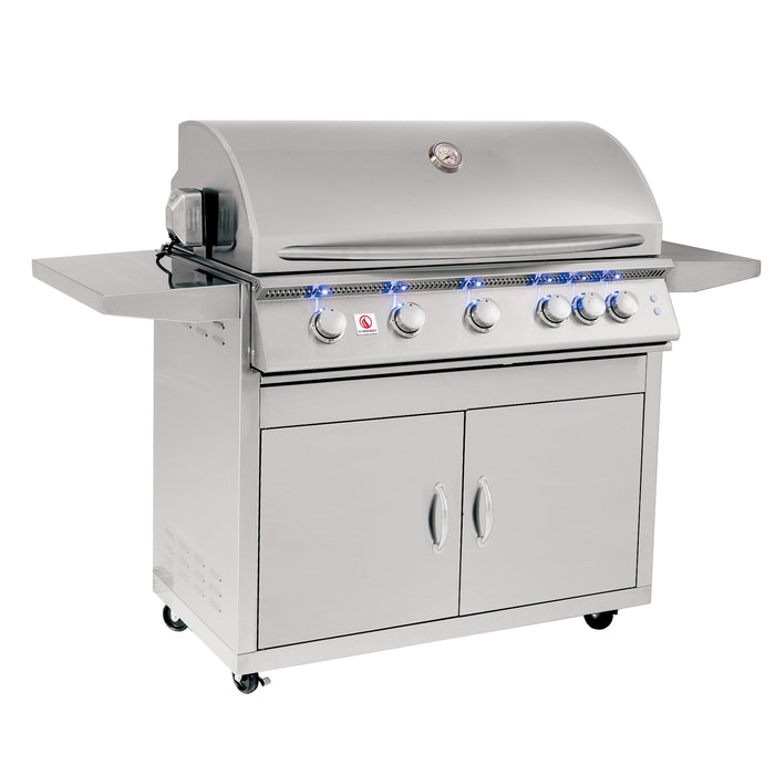 Summerset Grills Sizzler PRO 40" Built-in Natural Gas or Liquid Propane Grill with Cart