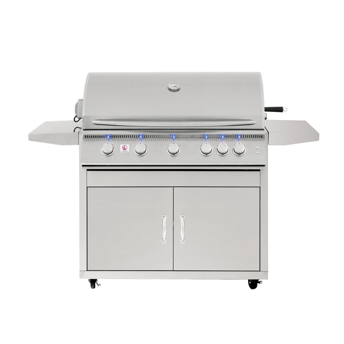 Summerset Grills Sizzler PRO 40" Built-in Natural Gas or Liquid Propane Grill with Cart